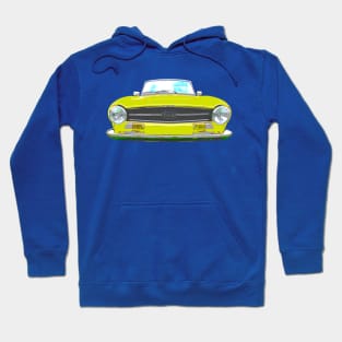 Triumph TR6 1970s classic British sports car yellow Hoodie